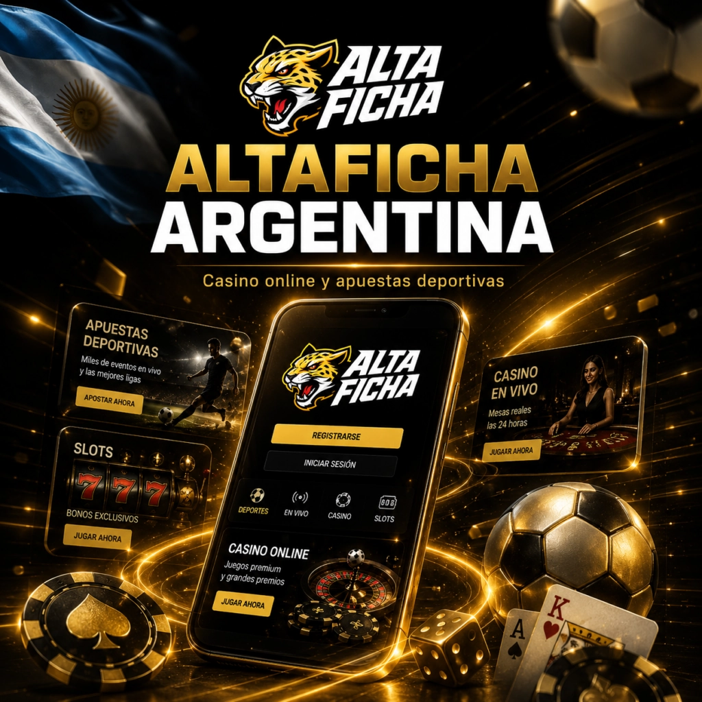 Teléfono con Altaficha Argentina, casino online y apuestas deportivas